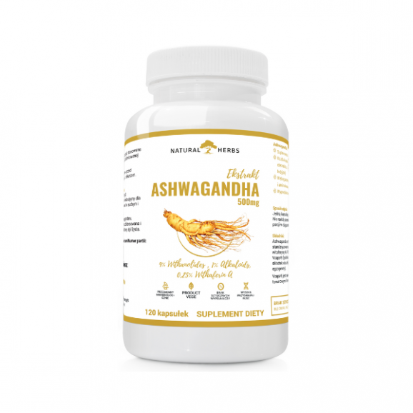 Altopharma Ashwagandha 500 mg, kapsułki, 120 szt. - zdjęcie produktu
