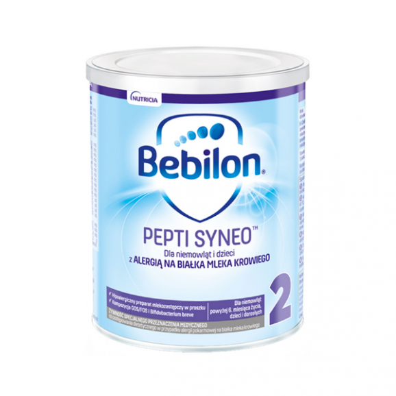 Bebilon Pepti 2 Syneo, żywność specjalnego przeznaczenia medycznego, od 6 miesiąca, 400 g Bebilon Pepti 2 Syneo, żywność specjalnego przeznaczenia medycznego, od 6 miesiąca, 400 g - zdjęcie produktu