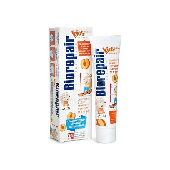 Biorepair Kids, pasta do zębów dla dzieci 0-6 lat, brzoskwinia, 50 ml Biorepair Kids, pasta do zębów dla dzieci 0-6 lat, brzoskwinia, 50 ml - zdjęcie produktu