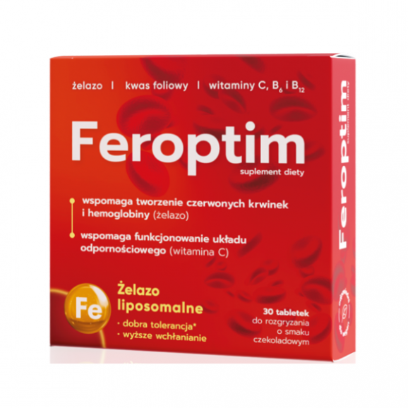 Feroptim, tabletki do rozgryzania, 30 szt. - zdjęcie produktu