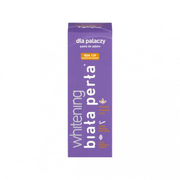 Biała Perła Whitening, enzymatyczna pasta do zębów dla palaczy, 75 ml - zdjęcie produktu