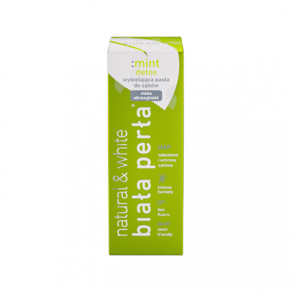 Biała Perła, pasta do zębów wybielająca, Natural Mint, 75 ml - zdjęcie produktu