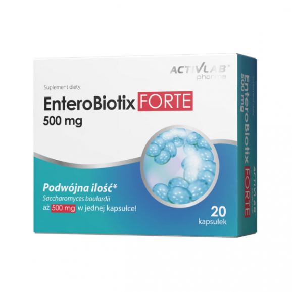 ActivLab Pharma EnteroBiotix FORTE 500 mg, kapsułki, 20 szt. - zdjęcie produktu