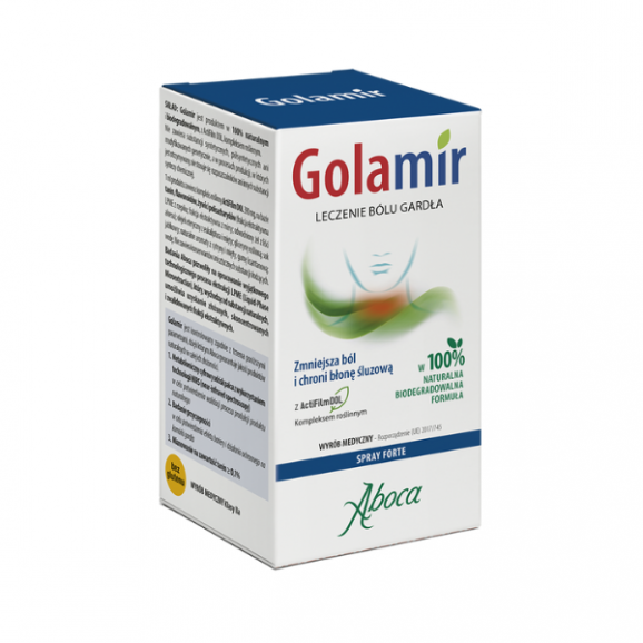 Aboca Golamir Forte, spray do gardła, 30 ml Aboca Golamir Forte, spray do gardła, 30 ml - zdjęcie produktu
