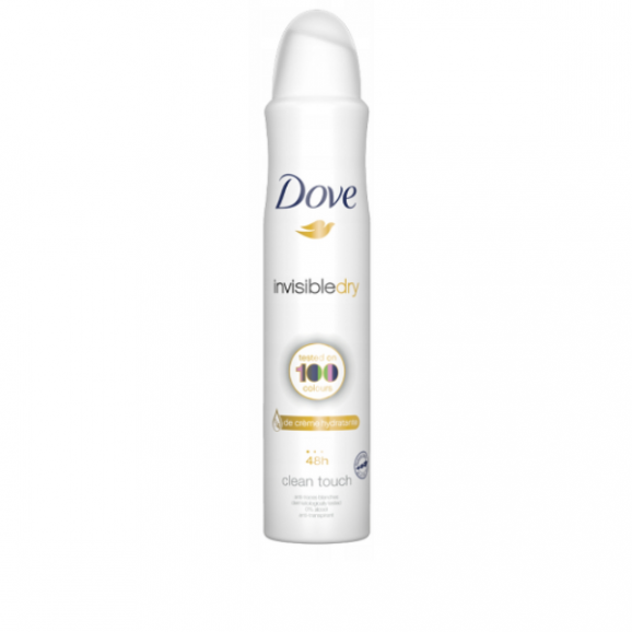 Dove Invisible Dry Clean Touch, antyperspirant damski, spray, 250 ml Dove Invisible Dry Clean Touch, antyperspirant damski, spray, 250 ml - zdjęcie produktu