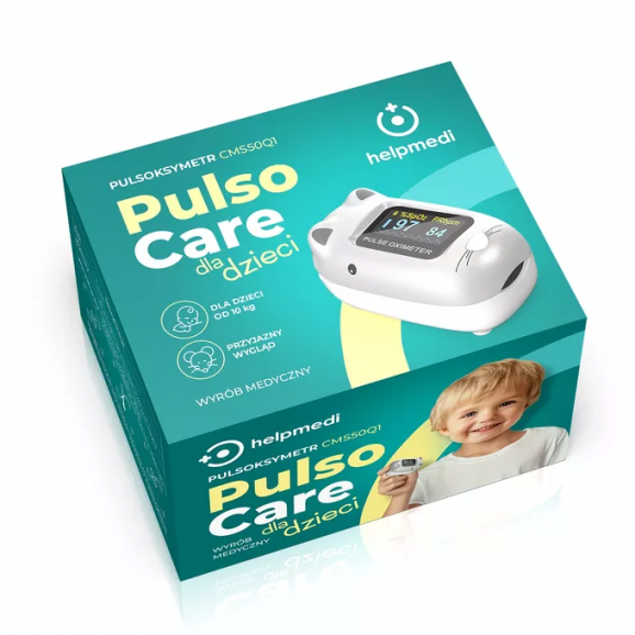 Helpmedi PulsoCare CMS50Q1, pulsoksymetr dla dzieci, Myszka, 1 szt. Helpmedi PulsoCare CMS50Q1, pulsoksymetr dla dzieci, Myszka, 1 szt. - zdjęcie produktu