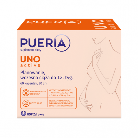 Pueria Uno Active, kapsułki, 60 szt. Pueria Uno Active, kapsułki, 60 szt. - zdjęcie produktu