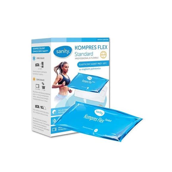 Sanity Flex, kompres żelowy w pokrowcu, standard, 10 cm x 26 cm, 1 szt. - zdjęcie produktu