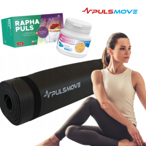 Zestaw Mata 15mm Yoga Mat PULSMOVE + Activlab Pharma Osteoperos 1000, kapsułki, 100szt. + Raphaslim Puls, 30 tabletek - zdjęcie produktu