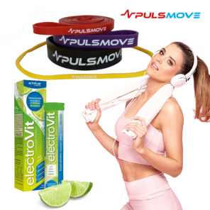 Zestaw PULSMOVE Taśmy 4 szt. i Activlab ElectroVit smak limonkowy, 20 tabl. - zdjęcie produktu