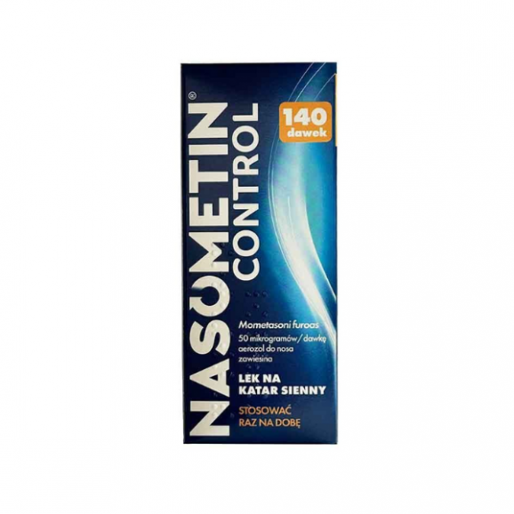 Nasometin Control 50 µg/dawkę, aerozol do nosa, 140 dawek Nasometin Control 50 µg/dawkę, aerozol do nosa, 140 dawek - zdjęcie produktu
