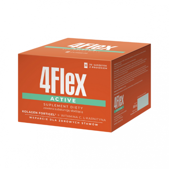 4Flex Active, smak truskawkowy, saszetki, 30 szt. - zdjęcie produktu