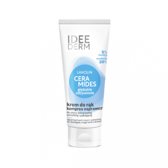 Idee Derm, ceramidowy krem do rąk, kompres naprawczy, 75 ml - zdjęcie produktu