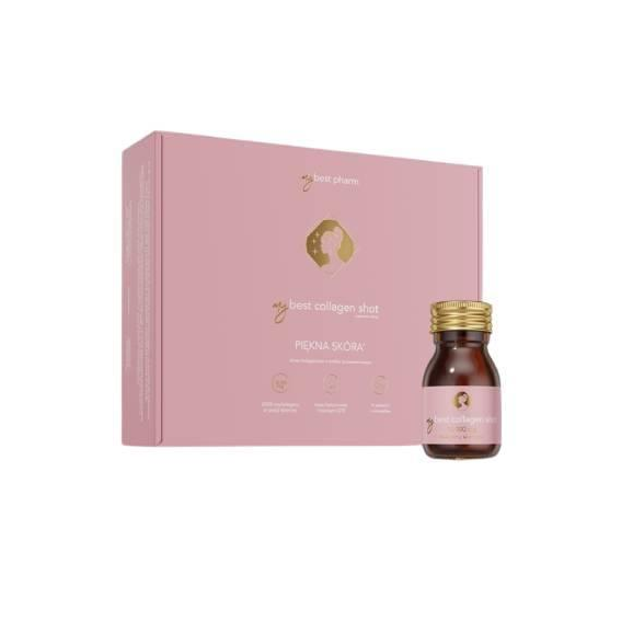 MyBest Collagen Shot, smak brzoskwiniowy, shot 30 ml, 30 szt. MyBest Collagen Shot, smak brzoskwiniowy, shot 30 ml, 30 szt. - zdjęcie produktu