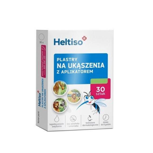 Heltiso, plastry na ukąszenia z aplikatorem, 30 szt. Heltiso, plastry na ukąszenia z aplikatorem, 30 szt. - zdjęcie produktu