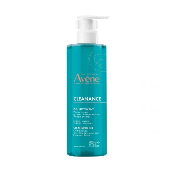Avene Cleanance, żel oczyszczający, skóra tłusta z niedoskonałościami, 400 ml - zdjęcie produktu