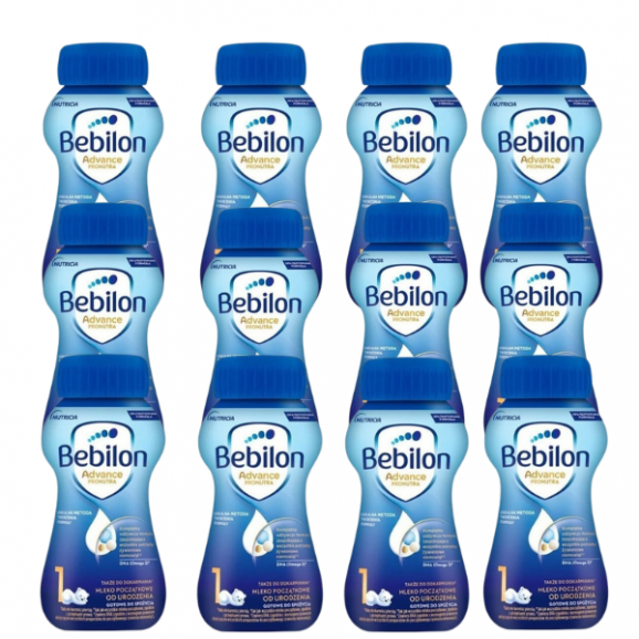 Zestaw Bebilon 1 Pronutra­-Advance, mleko początkowe od urodzenia, płyn, 200 ml, 12 szt. - zdjęcie produktu