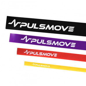 PULSMOVE Zestaw 4 taśm oporowych do ćwiczeń, fizjoterapii - zdjęcie produktu