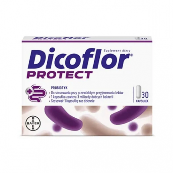 Dicoflor Protect, kapsułki, 30 szt. Dicoflor Protect, kapsułki, 30 szt. - zdjęcie produktu