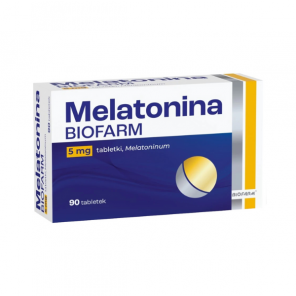 Biofarm Melatonina 5 mg, tabletki, 90 szt. - zdjęcie produktu