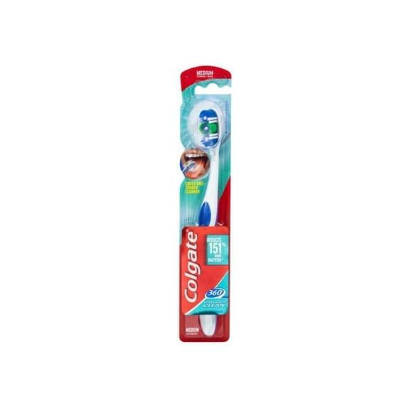 Colgate 360 Whole Mouth Clean, szczoteczka do zębów, Medium, 1 szt. - zdjęcie produktu