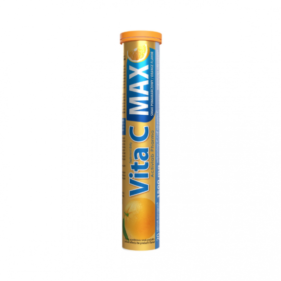 ActivLab Pharma Vita C Max, smak pomarańczowy, tabletki musujące, 20 szt. - zdjęcie produktu