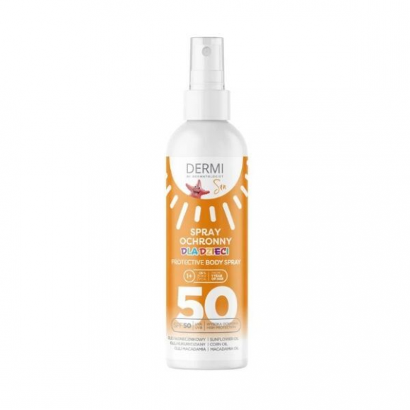 Dermi Sun, spray ochronny dla dzieci, SPF 50, 125 ml - zdjęcie produktu