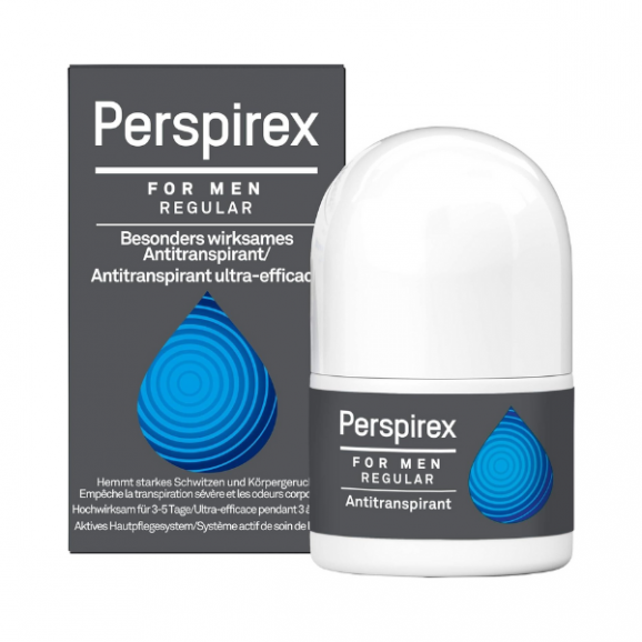 Perspirex For Men Regular, antyperspirant męski, roll-on, 20 ml Perspirex For Men Regular, antyperspirant męski, roll-on, 20 ml - zdjęcie produktu