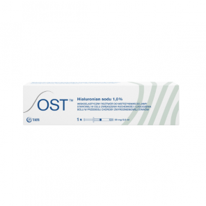 OST roztwór wiskoelastyczny do iniekcji do przestrzeni stawowej 20mg/2 ml, 1 ampułkostrzykawka - zdjęcie produktu