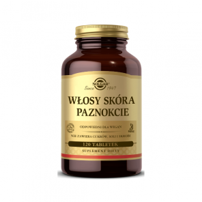 Solgar Włosy, Skóra, Paznokcie, tabletki, 120 szt. - zdjęcie produktu