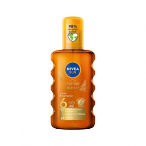 Nivea Sun, olejek karotenowy do opalania w sprayu, SPF 6, 200 ml - zdjęcie produktu