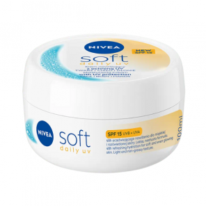 Nivea Soft Daily UV, krem nawilżający, SPF 15, 100 ml - zdjęcie produktu