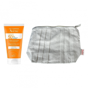 Zestaw Avene Sun, ochrona przeciwsłoneczna, krem bezzapachowy, SPF 50+, 50 ml + Kosmetyczka Eko - zdjęcie produktu