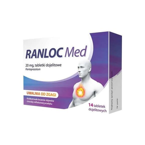 Ranloc Med 20 mg, tabletki dojelitowe, 14 szt. - zdjęcie produktu