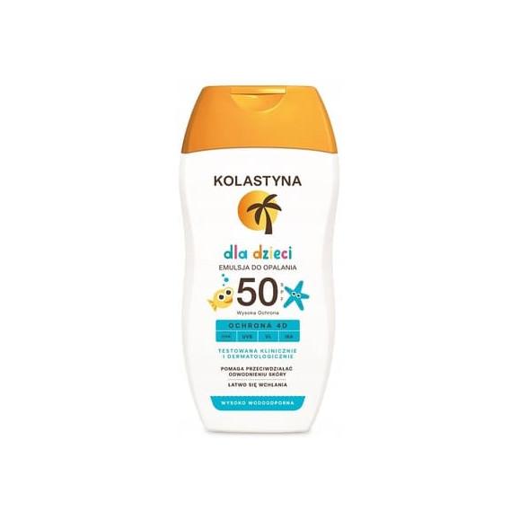 Kolastyna dla dzieci, emulsja do opalania, SPF 50, 150 ml - zdjęcie produktu