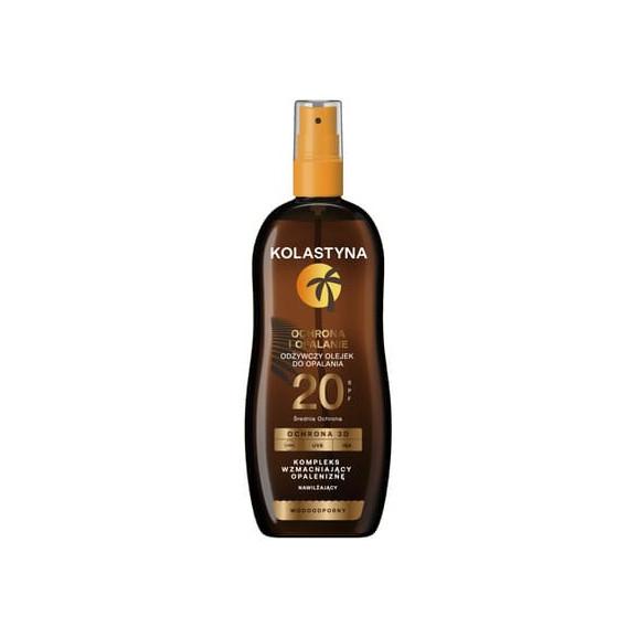 Kolastyna Ochrona i Opalanie, odżywczy olejek do opalania, SPF 20, 150 ml - zdjęcie produktu