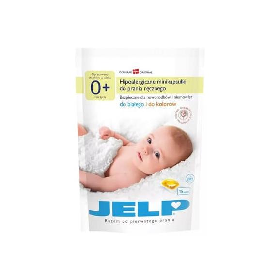 Jelp 0+, hipoalergiczne minikapsułki do prania ręcznego białych i kolorowych ubranek dziecięcych, KRÓTKA DATA - [29.07.2025] - zdjęcie produktu