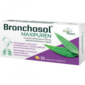 BRONCHOSOL MAXIPUREN 30KAPSUŁEK, KRÓTKA DATA - [31.07.2025] - zdjęcie produktu