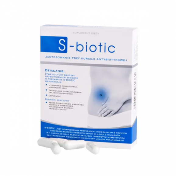 S-biotic, kapsułki, 15 szt., KRÓTKA DATA - [31.07.2025] - zdjęcie produktu