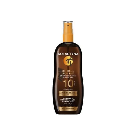 Kolastyna Ochrona i Opalanie, odżywczy olejek do opalania, SPF 10, 150 ml Kolastyna Ochrona i Opalanie, odżywczy olejek do opalania, SPF 10, 150 ml - zdjęcie produktu