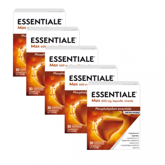 Essentiale Max, 600 mg, kapsułki twarde, 5 x 30 szt. - zdjęcie produktu