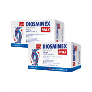 Diosminex Max, 1000 mg, tabletki powlekane, 2 x 60 szt. - zdjęcie produktu