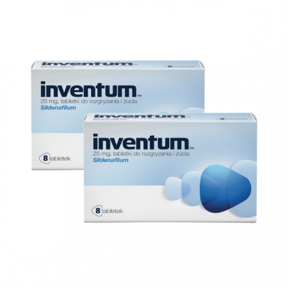 Inventum, 25 mg, tabletki do rozgryzania, żucia, 2 x 8 szt. - zdjęcie produktu