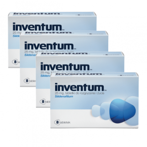 Inventum, 25 mg, tabletki do rozgryzania, żucia, 4 x 8 szt. - zdjęcie produktu