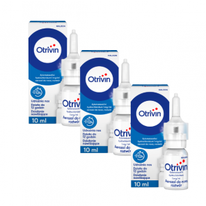 Otrivin 1 mg/ml, aerozol do nosa, 3 x 10 ml - zdjęcie produktu