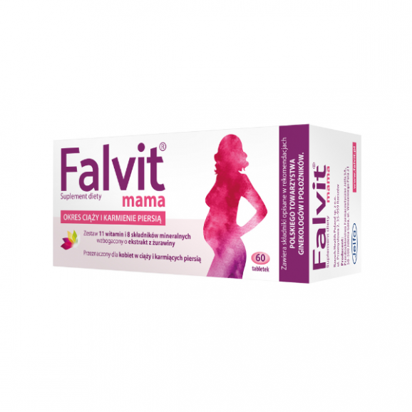 Falvit mama, tabletki powlekane, 60 szt. - zdjęcie produktu