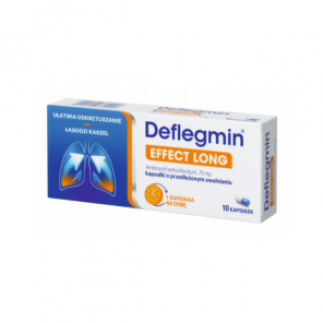 Deflegmin, 75 mg, kapsułki o przedłużonym uwalnianiu, 10 szt. - zdjęcie produktu