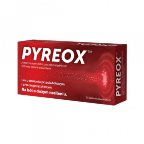 Pyreox 500 mg, tabletki powlekane, 20 szt. - zdjęcie produktu