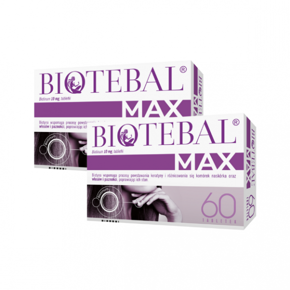Biotebal Max 10 mg, tabletki, 2 x 60 szt. - zdjęcie produktu