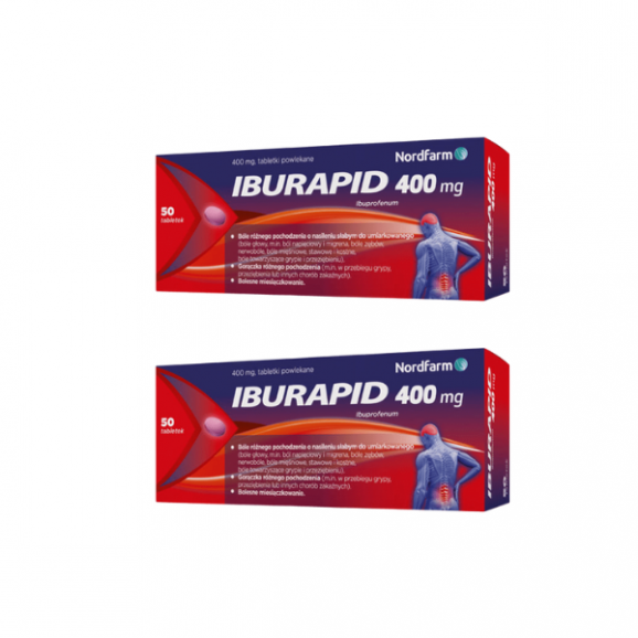 Iburapid 400 mg, tabletki, 2 x 50 szt. - zdjęcie produktu